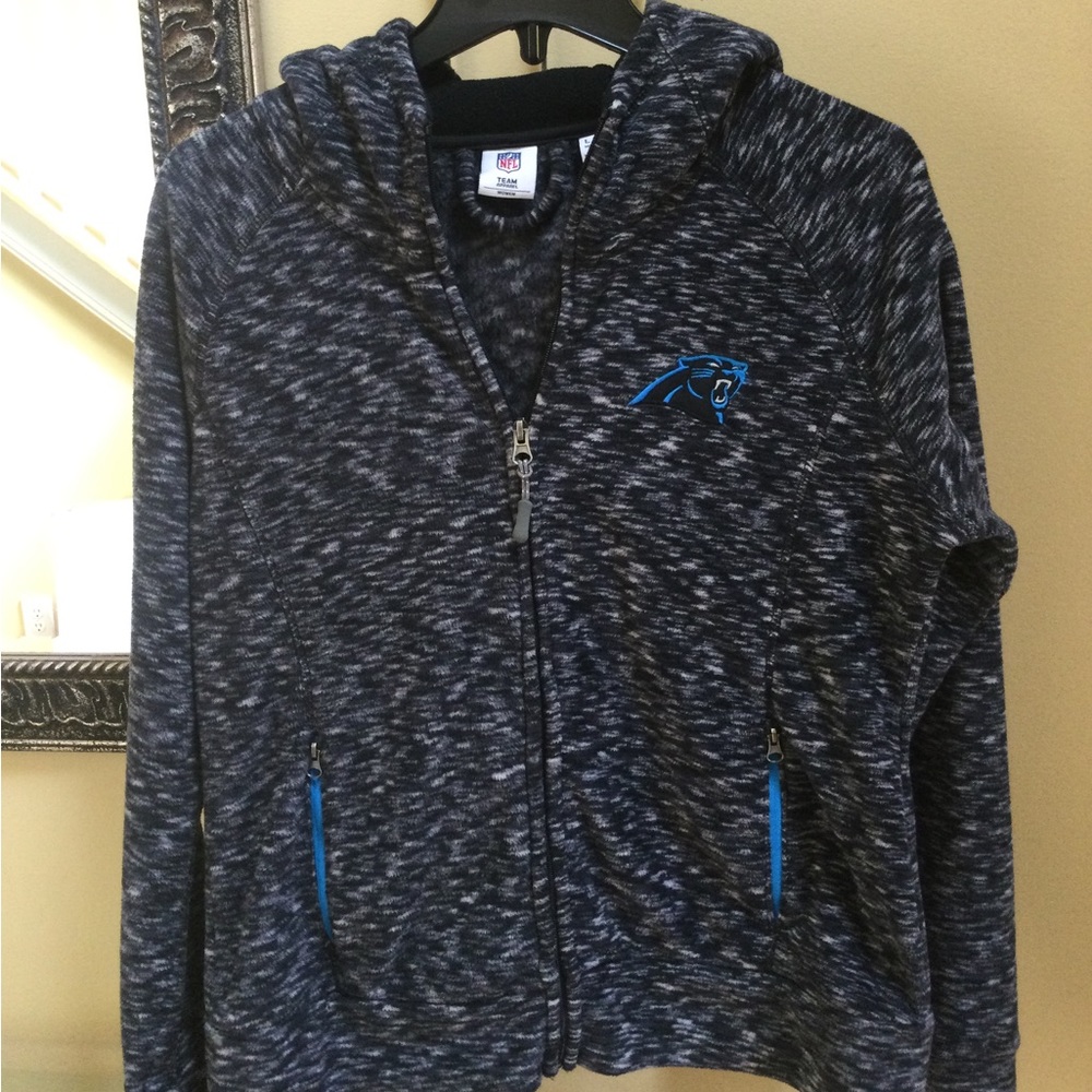 GIII Officially licensed Carolina Womens L Panther fleece hoodie outdoor jacket